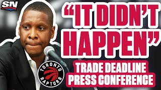 FULL Masai Ujiri NBA Trade Deadline Press Conference [upl. by Meeharbi]