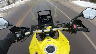 First ride with my vstrom 800de 2023 and tryout of the mccruise control [upl. by Yruj]