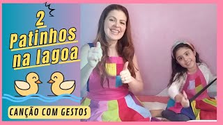 DOIS PATINHOS NA LAGOA História cantada utilizando o elástico como recurso [upl. by Anirbys]