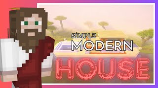 Minecraft Simple Modern Seaside House Tutorial [upl. by Ahtelahs]