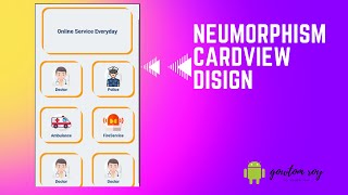 Neumorphism Cardview Design in android studio  neumorphism [upl. by Lahsram139]