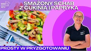 Kasia Gotuje Keto  Smażony schab z cukinią i papryką [upl. by Concoff959]