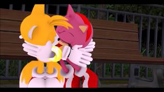 Sonic the fool Tails and Amys Valentines kisss [upl. by Ennazus566]