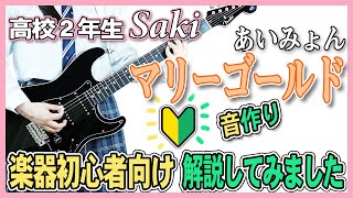 「マリーゴールド」楽器初心者向け 解説してみました！エレキ・ベース・アコギ 音作りも解説 高校２年生 [upl. by Klehm]