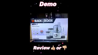 Black n Decker Food processor Demo amp Review [upl. by Emmanuel605]