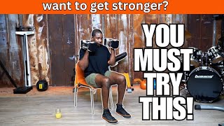 Build Strength FAST with 21 Minute Seated Dumbbell Workout [upl. by Kimberli]