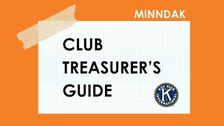 MinnDak Club Treasurers Guide [upl. by Oram]