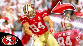 FREE AGENT WR IS A GOD 90 YARD RECEIVING TD Madden 17 49ers Connected Franchise Ep 14 [upl. by Akehsat]