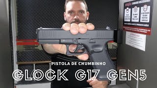 Pistola de Chumbinho Glock 17 Gen5 Umarex Blowback Co2 45mm [upl. by Aerdnwahs390]