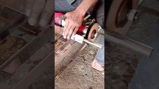 Steel pipe welding polish  Straight grinder steel polish finishing ytshorts shorts viralvideo [upl. by Haven139]