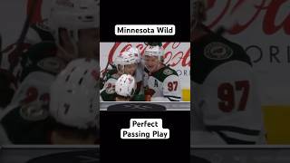 Kaprizov and Zuccarello work give and go to perfection for Minnesota Wild hockey nhl sports [upl. by Salomie]