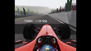 Assetto Corsa  F2004  Spa  139956 Hotlap  Setup former RSR world record [upl. by Eceinahs881]