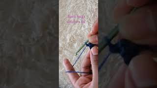 SHORTS How to crochet a back loop stitch [upl. by Isnam990]