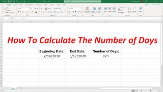 How to Calculate Time Between Two Dates in Excel Years Months Days [upl. by Carlota]