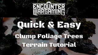 Terrain Tutorial  Clump Foliage Trees  Warhammer 40K Frostgrave Age of Sigmar [upl. by Nyloj]