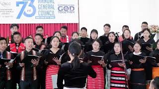 Baptist Theological College choir during 73rd CBCC Annual Council held at Middle Khomi Village [upl. by Maddeu181]