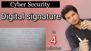 Digital Signature in hindi  cyber security  algorithm and publicprivate key in digital signature [upl. by Thamora349]