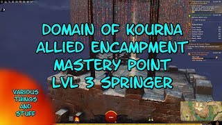 Guild Wars 2 Domain of Kourna Allied Encampment Mastery Point LvL 3 Springer [upl. by Karel]