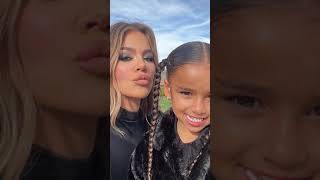 Khloe Kardashian amp Her Beautiful Kids True amp Tatum short [upl. by Byram]