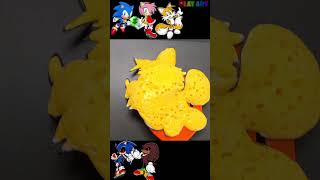 Super Sonic hedgehog Knuckles Tails Dr Eggman Rose ShadowPancake art Challenge shorts [upl. by Anen]