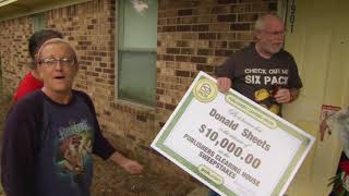 Publishers Clearing House Winners Donald Sheets From Pensacola Florida Wins 10000 [upl. by Eivi653]