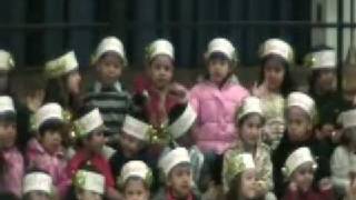 Andrea Singing Donde Esta Santa Claus Christmas Program Burton Elementary School [upl. by Nilhsa]