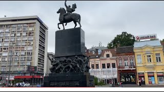 Liberators of Nis Monument in the Central Square  Nis Serbia  ECTV [upl. by Suraved]