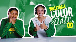 2024 Oregon Volleyball Color Schedule [upl. by Kellby]