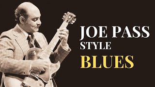 STEPBYSTEP Jazz Guitar Tutorial JOE PASS Style Walking Chords and Bass [upl. by Trescott]