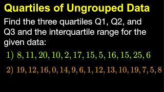 Quartiles of Ungrouped Data TagalogFilipino Math [upl. by Macknair]