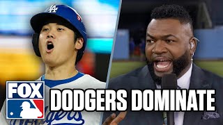 Dodgers DOMINATE Mets Game 1 Reaction David Ortiz Derek Jeter amp Alex Rodriguez  MLB on FOX [upl. by Sillad]