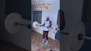 Standing barbell curlsgymworkout sports motivation sports [upl. by Herminia]