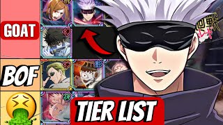 Tu DOIS REROLL GOJO ABSOLUMENT  TIER LIST Day One JUJUTSU KAISEN PHANTOM PARADE [upl. by Jany]