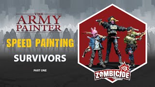 Zombicide 2nd Edition  Speed Painting Survivors Part 1 [upl. by Gildus919]