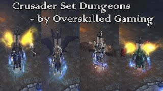 Diablo 3 Master all 4 CRUSADER SET DUNGEONS  Season 28 [upl. by Doi511]