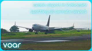 Spotting at Ternate Sultan Babullah Airport in North Maluku Indonesia [upl. by Aninad]