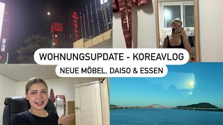 KOREAVLOG 🏠🇰🇷 NEUE MÖBEL DAISO SHOPPING amp ESSEN [upl. by Boyt1]