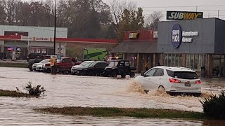 Flooding in Bonne Terre MO🇺🇸  Heavy Rain Fall Impacts on the Road [upl. by Bevan]