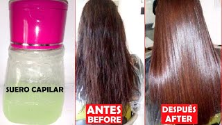 🧖‍♀🔻SUERO PARA EL CABELLO CASERO cabello suave brillante en minutosRepara tu cabello y puntas [upl. by Ylecic]