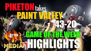 LM Game of the Week Piketon remains undefeated following a 4320 win over Paint Valley [upl. by Elocel]