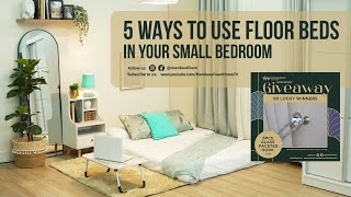 5 Ways to Use Floor Beds in Your Small Bedroom  Decoration Idea  Mandaue Foam  MF Home TV [upl. by Ellenej]