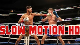 Ryan Garcia Stops Luke Campbell with a Body Shot  Super Slow Motion HD [upl. by Nortad255]