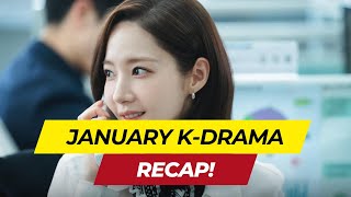 A Recap of Januarys K Drama Offerings 2024 [upl. by Teilo8]