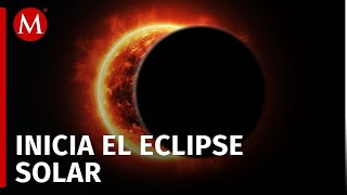 Comienza el eclipse solar total 2024 [upl. by Anaela]