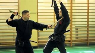 Bujinkan Kenjutsu Nito  Shihan Dean Rostohar [upl. by Grantley386]