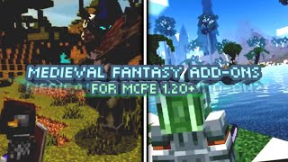 the BEST Medieval Fantasy ModsMap For MCPE 120 [upl. by Schlessel]