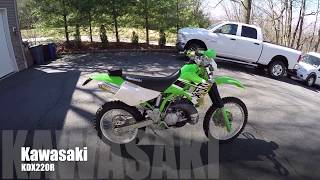 2001 Kawasaki KDX220R  Mods  Upgrades  Honest Review [upl. by Ardnalahs]