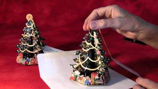 Traditional PopUp Christmas Tree Greeting Cards [upl. by Helsie]