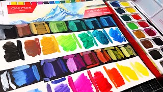 Caran dAche Gouache Pan Set Review [upl. by Haymes461]