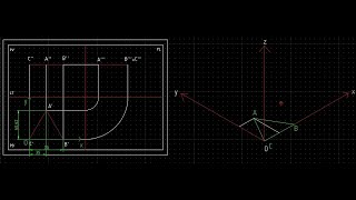 Assonometria isometrica di un triangolo equilatero  a π [upl. by Xer]